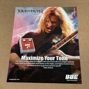 GLEN DROVER of MEGADETH - BBE SOUND - Print Ad - 2007